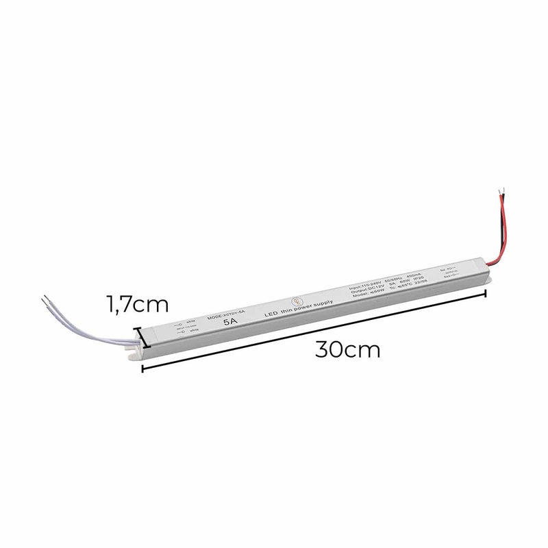 Mini Fonte de Alimentação Slim 12V 5A 60W ST2853-Starlumen-