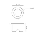 Mini Luminária Embutir LED 0,3W 2700k IP66 3971 ST1626-Interlight-Starlumen