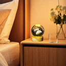 Mini Luminária de Mesa Astronauta Globo de Vidro 8cm LED 3500K USB ST3214-3D Crystal Ambient Light-Starlumen