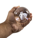 Mini Luminária de Mesa Astronauta Globo de Vidro 8cm LED 3500K USB ST3214-3D Crystal Ambient Light-Starlumen