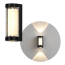Mini Arandela LED 4W Facho Duplo 3000K IP54 Alumínio Moderna Externa Parede ST3288