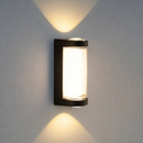 Mini Arandela LED 4W Facho Duplo 3000K IP54 Alumínio Moderna Externa Parede ST3288