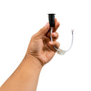 Mini Spot LED Embutir Domy Ini 1W 3000K Preto IRC90 Nordecor Sof 6521 ST3261  spot tamanho real 