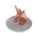 Miniprato Decorativo De Cerâmica Unicórnio Rose XD0406 BTC Decor ST2676-BTC Decor-Starlumen