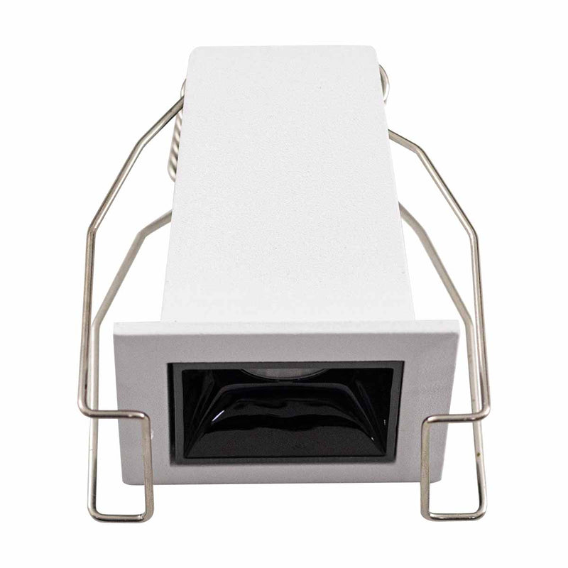 Mini Spot Soul Embutir 1 Foco 2W 2700k Branco e Preto PRO 81287 Opus ST3050