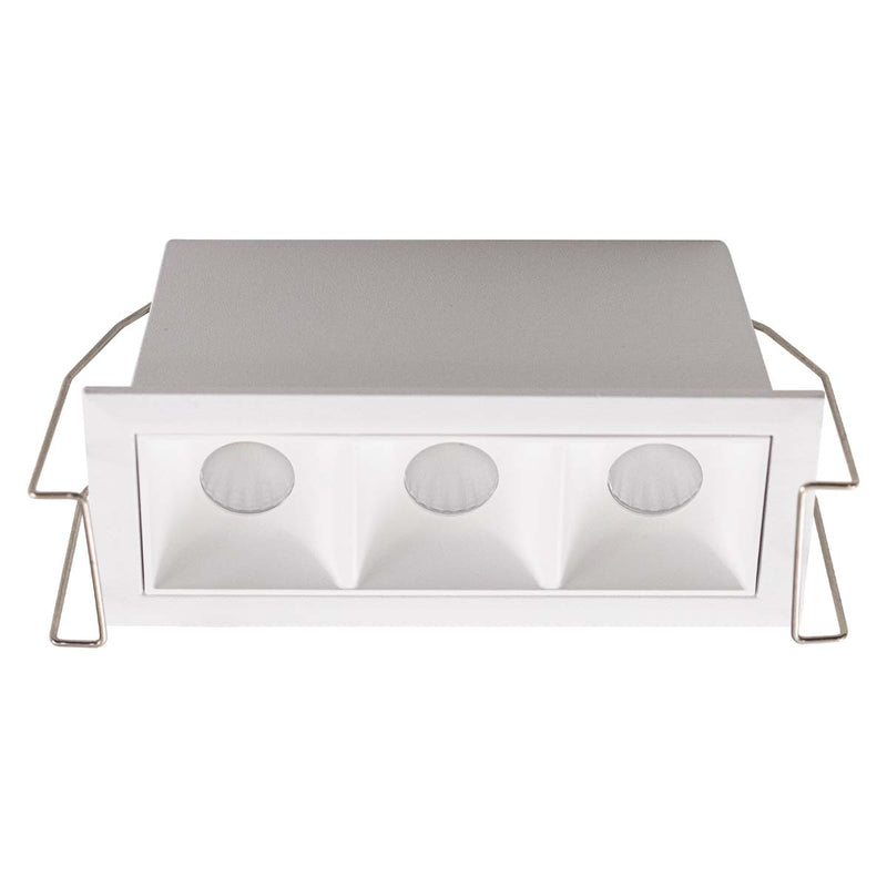 Spot Soul Embutir 3 Focos 30° 6W Luz Quente 2700k PRO 87746 Opus ST3050