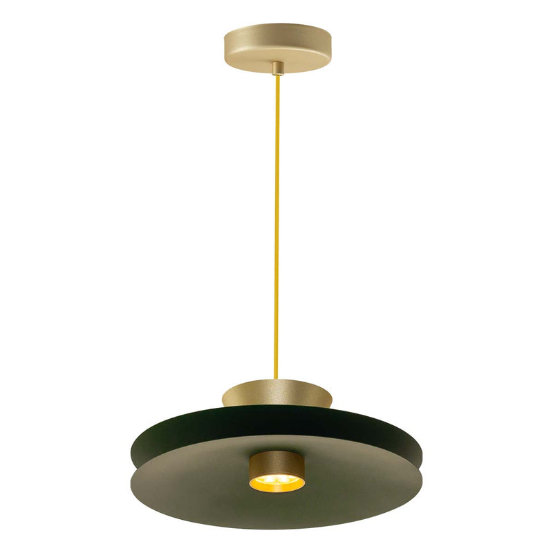 Pendente LYZ Chapéu Chinês Verde 30cm LED 6,5W 3000K Enerlux ST2998