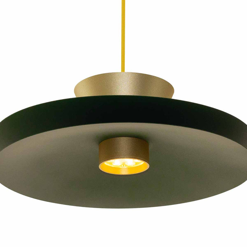 Pendente LYZ Chapéu Chinês Verde 30cm LED 6,5W 3000K Enerlux ST2998