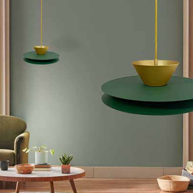 Pendente LYZ Chapéu Chinês Verde 30cm LED 6,5W 3000K Enerlux ST2998
