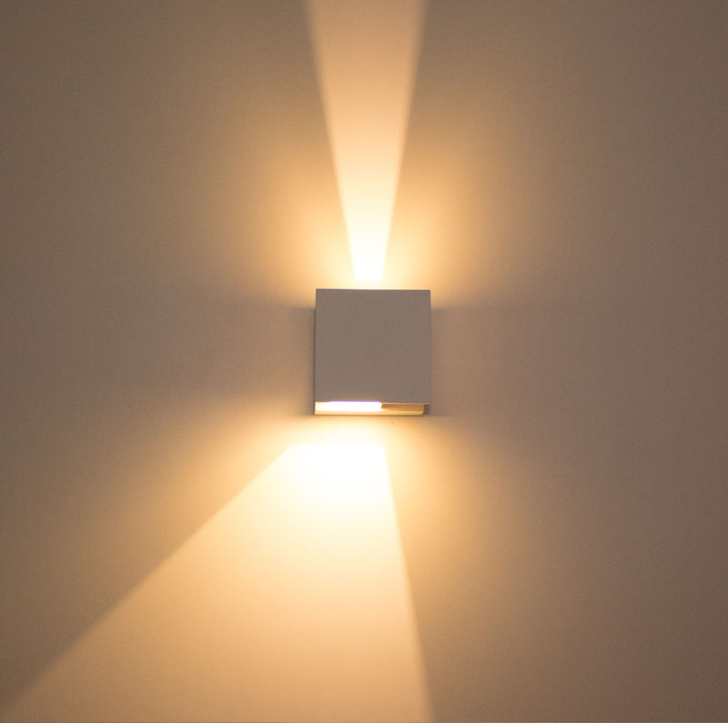 Arandela Efeito 2 Fachos Regulável LED 5W Branco Quente ST423 - Marrom