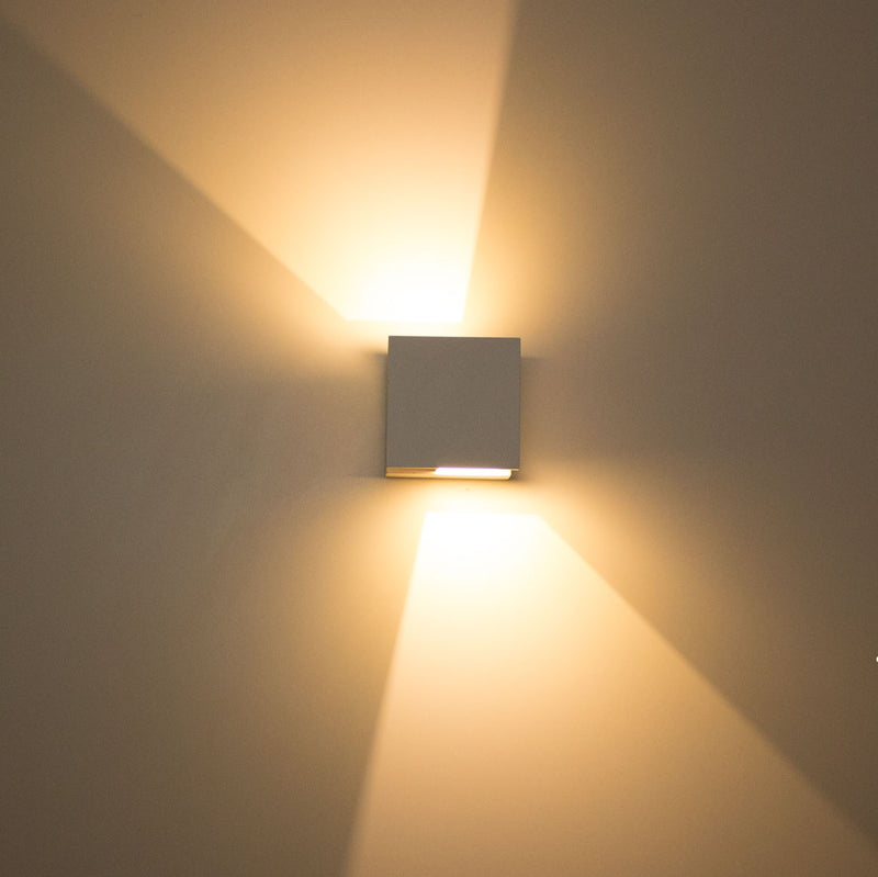 Arandela Efeito 2 Fachos Regulável LED 5W Branco Quente ST423 - Marrom