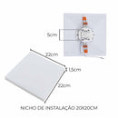 Painel LED 32W Embutir ou Sobrepor Borda Infinita Quadrado Luz Neutra 36670 OPUS ST2876-Opus-Starlumen