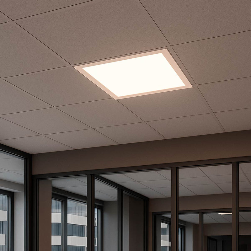 Painel Plafon LED Embutir Recuado Kais 24W 4000k 120° Branco Nordecor ST3145-Nordecor-Starlumen