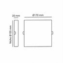 Painel Plafon LED Infinity Sobrepor/Semi Embutido 22W Luz Neutra Quadrado ST2876-Painéis Led-Starlumen