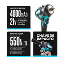 Parafusadeira Chave de Impacto 21V S/ Fio 550NM Saider SA0004 + 2 Baterias-Saider-Starlumen