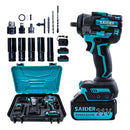 Parafusadeira Chave de Impacto 21V S/ Fio 550NM Saider SA0004 + 2 Baterias-Saider-Starlumen