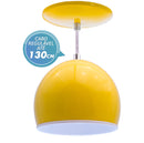Pendente Bola Alumínio 1xG9 ST3028 - Amarelo com interior Branco-Starlumen-