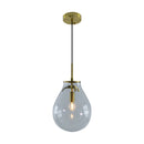 Pendente Caju Cúpula Vidro 29x23cm1xE14 Bella Iluminação CAJ1PD01TR029 St1882-Bella Iluminação-Starlumen