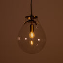 Pendente Caju Cúpula Vidro 29x23cm1xE14 Bella Iluminação CAJ1PD01TR029 St1882-Bella Iluminação-Starlumen