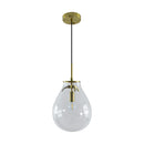 Pendente Caju Cúpula Vidro 29x23cm1xE14 Bella Iluminação CAJ1PD01TR029 St1882-Bella Iluminação-Starlumen