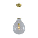 Pendente Caju Cúpula Vidro 54x40cm1xE27 Bella Iluminação CAJ1PD01TR054 St1882-Bella Iluminação-Starlumen