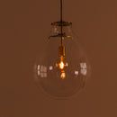 Pendente Caju Cúpula Vidro 54x40cm1xE27 Bella Iluminação CAJ1PD01TR054 St1882-Bella Iluminação-Starlumen