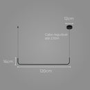 Pendente Colchete Preto LED 20w 3000k Bella Iluminação COL1PD01PT120 ST2847-Bella Iluminação-Starlumen