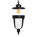 Pendente Colonial Toulouse Class Preto C/ Vidro Tipo Murano AC210T ST3002-Biancoluce-Starlumen