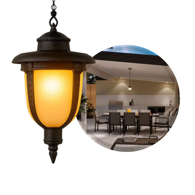 Pendente Colonial Toulouse Class Preto C/ Vidro Tipo Murano AC210T ST3002-Biancoluce-Starlumen