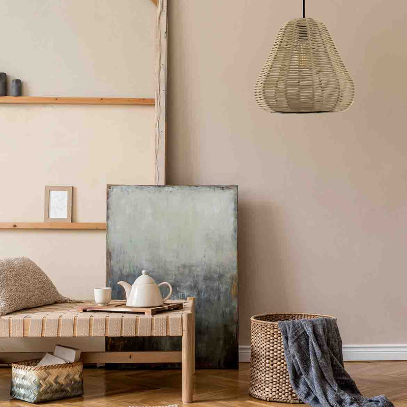 Pendente Corda Nautica 01 Areia Para E27 St2974-Starlumen-Starlumen