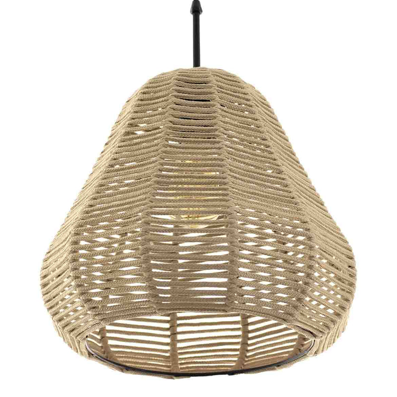 Pendente Corda Nautica 01 Areia Para E27 St2974-Starlumen-Starlumen