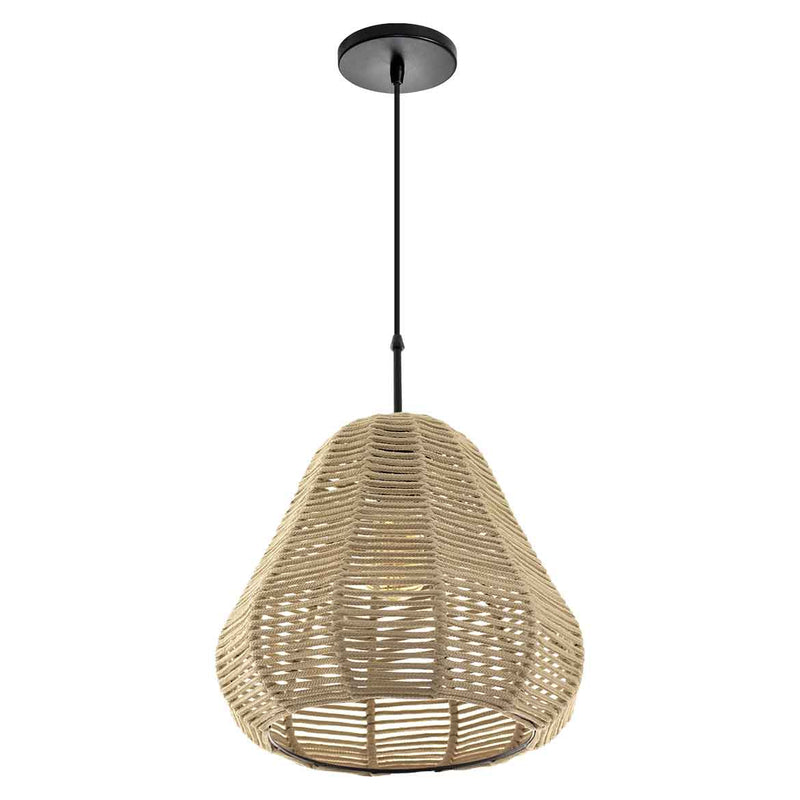 Pendente Corda Nautica 01 Areia Para E27 St2974-Starlumen-Starlumen