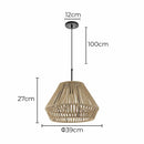 Pendente Corda Nautica 03 Areia Para E27 St2974-Starlumen-Starlumen