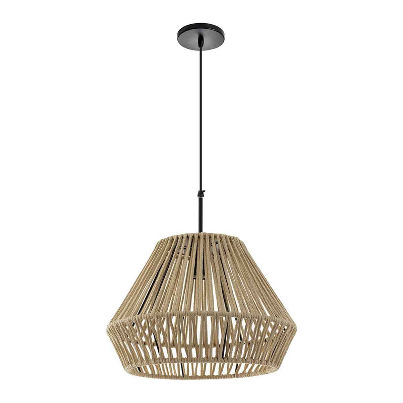 Pendente Corda Nautica 03 Areia Para E27 St2974-Starlumen-Starlumen