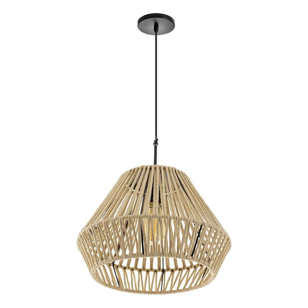 Pendente Corda Nautica 03 Areia Para E27 St2974-Starlumen-Starlumen