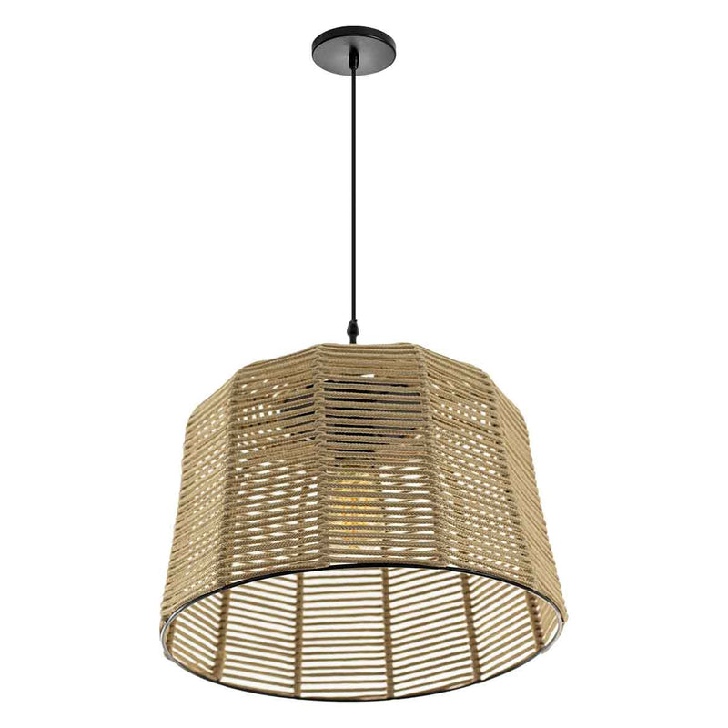 Pendente Corda Nautica 06 Areia Para E27 St2974-Starlumen-