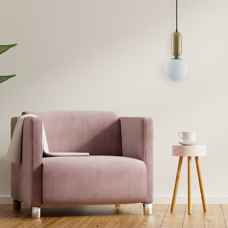 Pendente Cuica Bronze e Branco P/ E27 HL008S Bella ST2844-Bella Iluminação-Starlumen