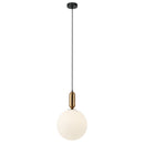 Pendente Cuica Bronze e Branco (d)30cm (a)47cm 1xe27 40w - HL008M - Bella Iluminação-Bella Iluminação-Starlumen