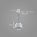 Pendente Cúpula LED 9W Branco Quente Branco DCD01826 Sindora ST2910-Sindora-Starlumen