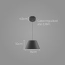 Pendente Cúpula LED 9W Branco Quente Preto DCD01827D Sindora ST2910-Sindora-Starlumen