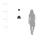 Pendente Cúpula LED 9W Branco Quente Preto DCD01827D Sindora ST2910-Sindora-Starlumen