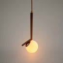 Pendente Jabuticaba Angular Globo Vidro P/ E27 Corpo Quadrado Cobre ST1592-Usina iluminação-Starlumen