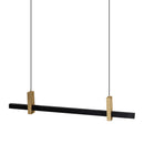 Pendente LED Olympic Preto e Dourado 25,5W Luz Quente 15019PRDR3K Enerlux ST3098-Enerlux-Starlumen