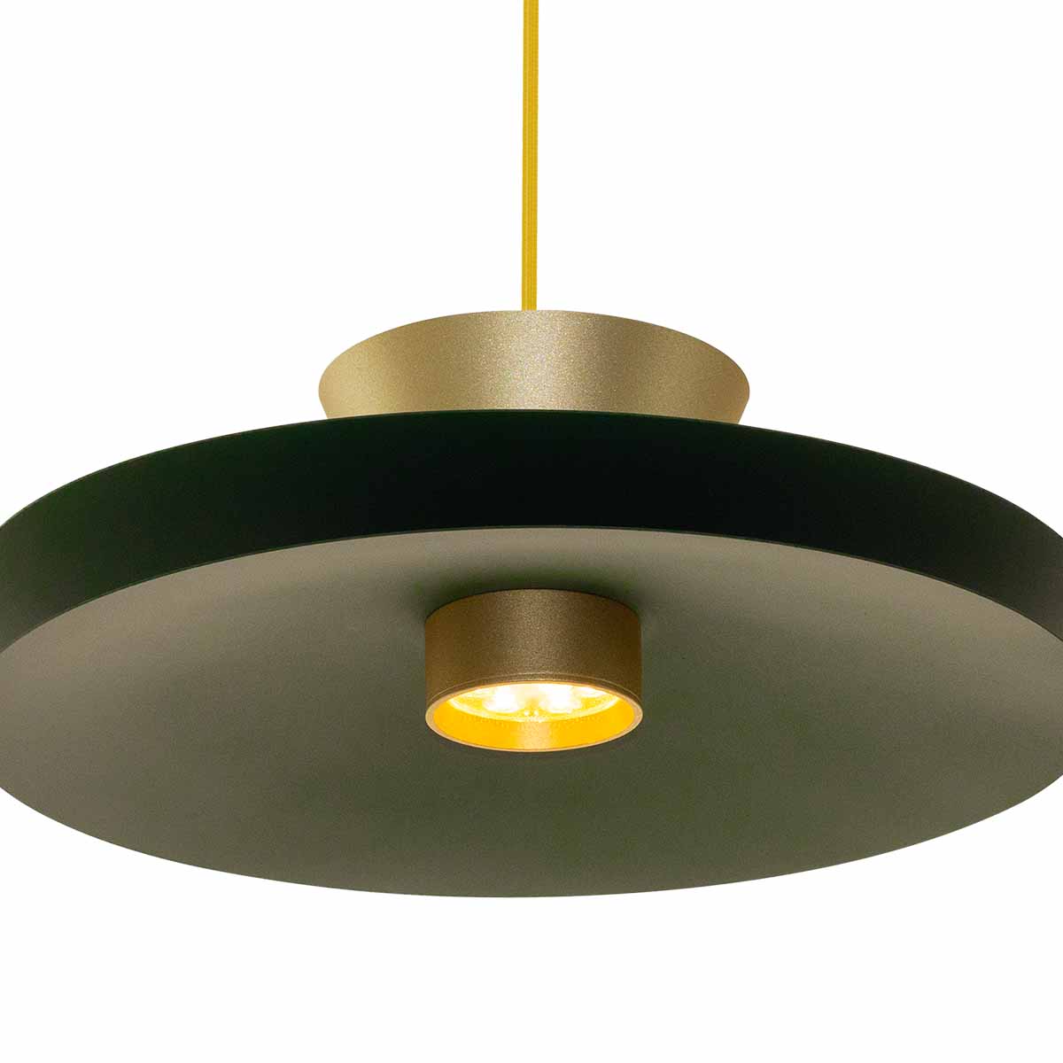 Pendente LYZ Chapéu Chinês Verde 30cm LED 6,5W 3000K Enerlux ST2998