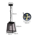 Pendente London 4 Faces Preto P/ E27 AM402T-M Biancoluce ST3009-Biancoluce-Starlumen