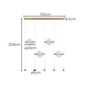 Pendente Lune LED 40W 2400lm 3000K Dourado e Transparente PD1520 Studioluce ST3125-Studioluce-Starlumen