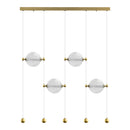 Pendente Lune LED 40W 2400lm 3000K Dourado e Transparente PD1520 Studioluce ST3125-Studioluce-Starlumen