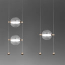 Pendente Lune LED 40W 2400lm 3000K Dourado e Transparente PD1520 Studioluce ST3125-Studioluce-Starlumen