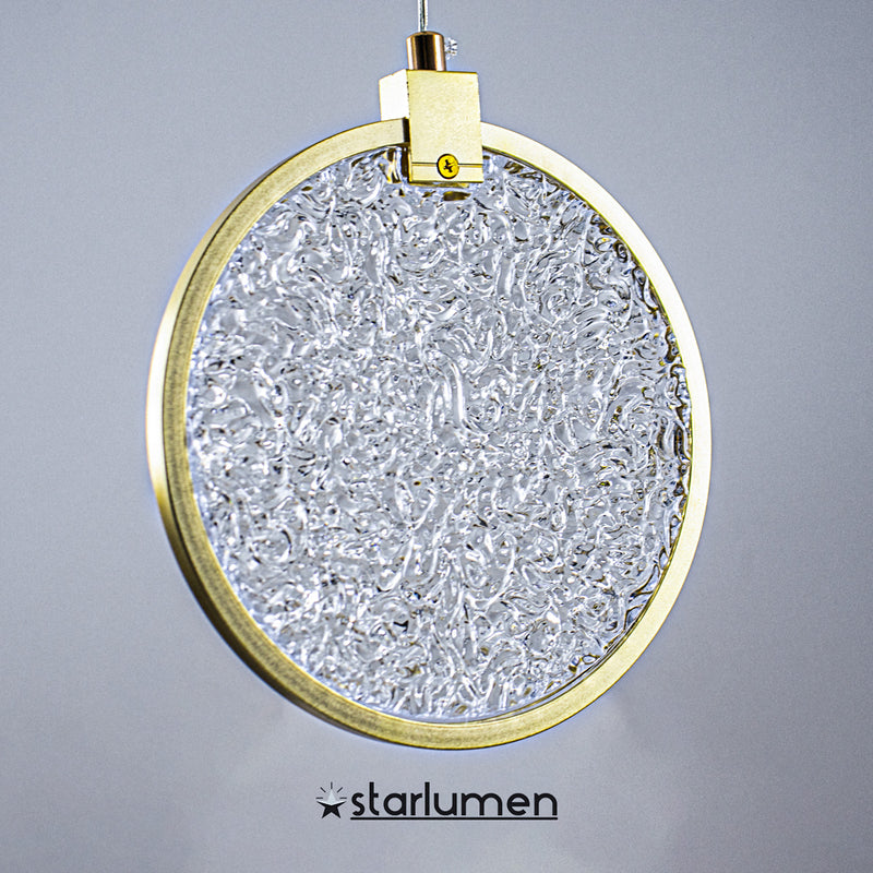 Pendente Lustre Disco Glowing Circle LED Integrado Multicor LUS-27 ST3136-Starlumen-
