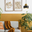 Pendente Lustre Nordic Mármore Preto e Dourado P/ 1xE27 BC007B Bella ST2997-Lustres e Pendentes-Starlumen